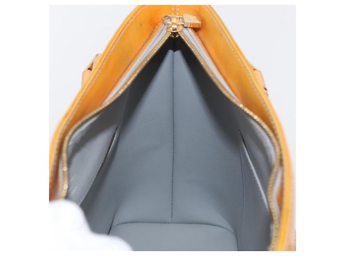 LOUIS VUITTON Borsa a Mano Monogram Vernis Houston Grigio M91053 LV Auth 156340 - vista 18