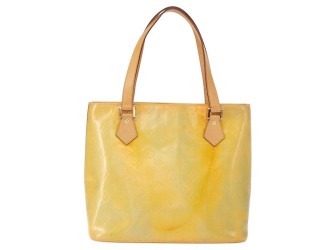 LOUIS VUITTON Borsa a Mano Monogram Vernis Houston Grigio M91053 LV Auth 156340 - vista 2