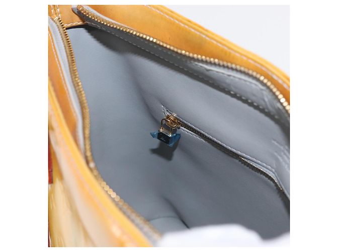 LOUIS VUITTON Borsa a Mano Monogram Vernis Houston Grigio M91053 LV Auth 156340 - vista 20