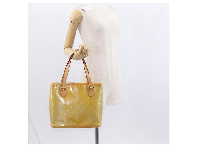 LOUIS VUITTON Borsa a Mano Monogram Vernis Houston Grigio M91053 LV Auth 156340 - vista 22