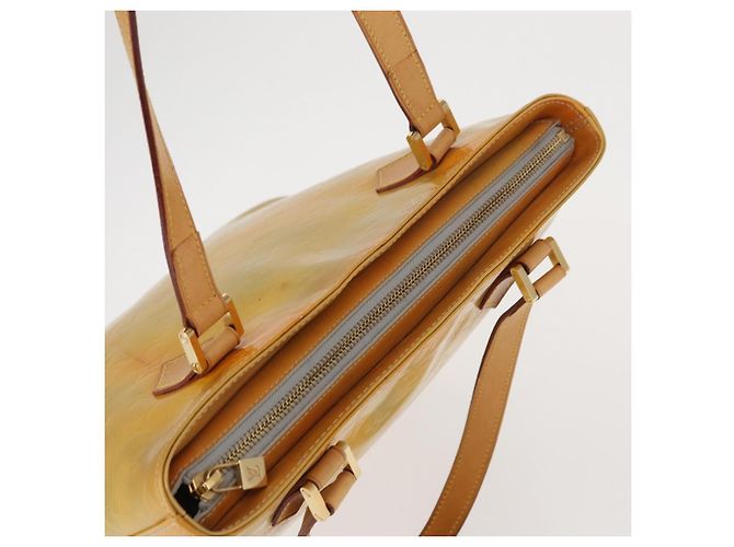 LOUIS VUITTON Borsa a Mano Monogram Vernis Houston Grigio M91053 LV Auth 156340 - vista 6