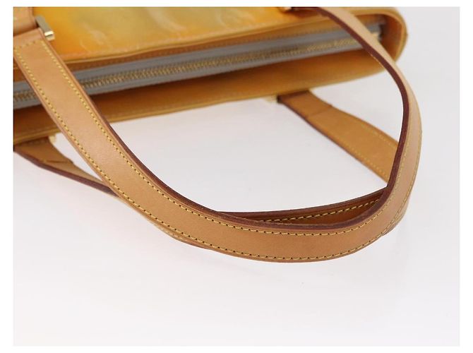 LOUIS VUITTON Borsa a Mano Monogram Vernis Houston Grigio M91053 LV Auth 156340 - vista 7