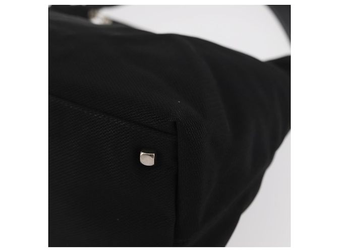 Borsa a Spalla Vala in Nylon Nero e Argento di Salvatore Ferragamo Auth ka686 - vista 14