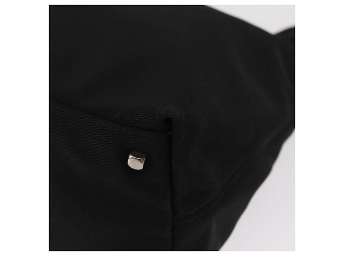 Borsa a Spalla Vala in Nylon Nero e Argento di Salvatore Ferragamo Auth ka686 - vista 16