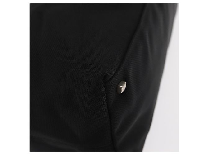Borsa a Spalla Vala in Nylon Nero e Argento di Salvatore Ferragamo Auth ka686 - vista 9