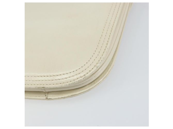 Borsa a Spalla in Pelle Bianca SAINT LAURENT Auth ka743 Bianco - vista 15