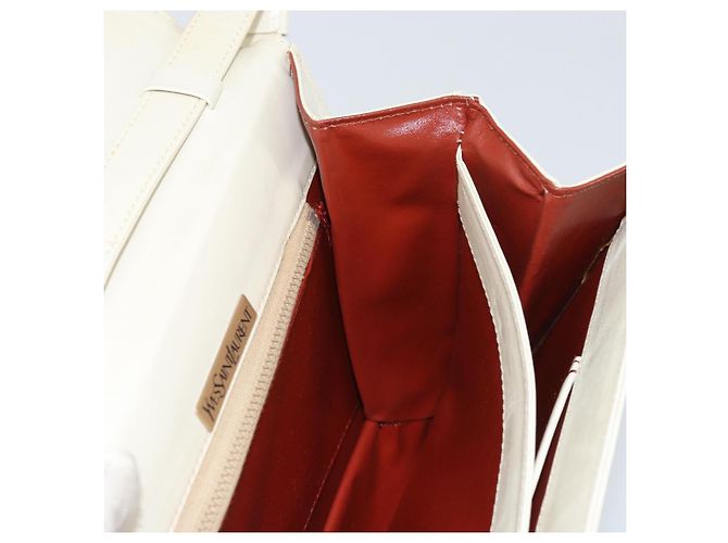 Borsa a Spalla in Pelle Bianca SAINT LAURENT Auth ka743 Bianco - vista 19