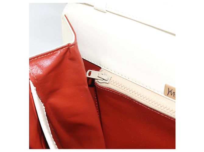 Borsa a Spalla in Pelle Bianca SAINT LAURENT Auth ka743 Bianco - vista 21