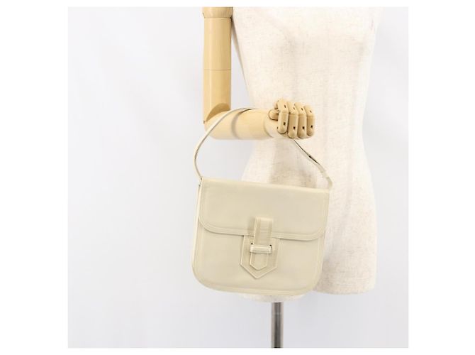 Borsa a Spalla in Pelle Bianca SAINT LAURENT Auth ka743 Bianco - vista 24