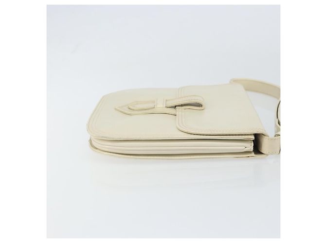 Borsa a Spalla in Pelle Bianca SAINT LAURENT Auth ka743 Bianco - vista 3