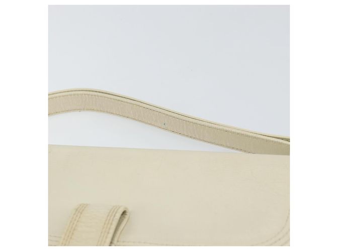 Borsa a Spalla in Pelle Bianca SAINT LAURENT Auth ka743 Bianco - vista 8