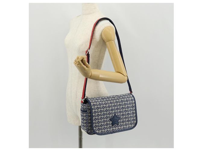 Borsa a Spalla GUCCI in Tela Blu Argento 664143 Auth BA8728SAV - vista 24