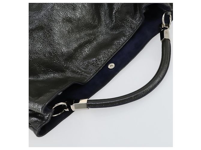 Borsa a Spalla SAINT LAURENT Smalto Khaki Argento Auth bs31200 Cachi - vista 6