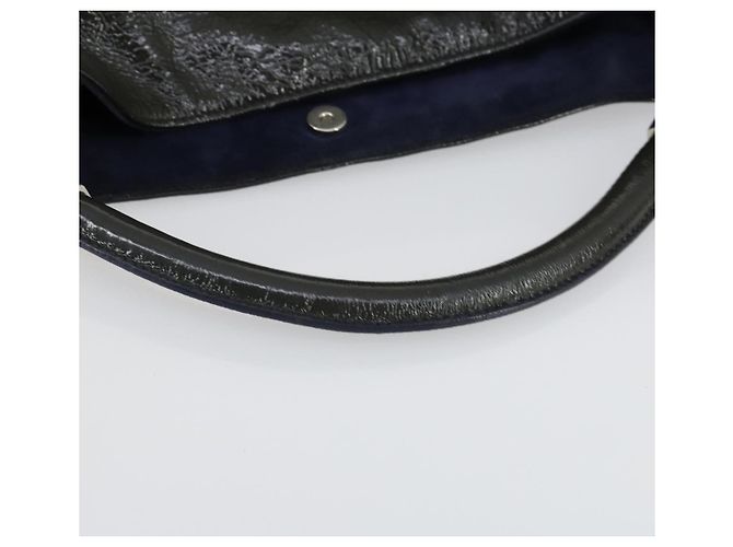 Borsa a Spalla SAINT LAURENT Smalto Khaki Argento Auth bs31200 Cachi - vista 7