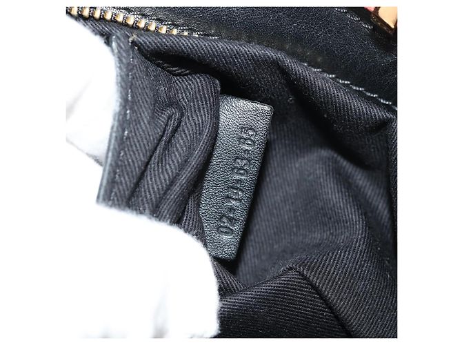 Chloé Borsa a mano in pelle Chloe Alice 2 in 1 Nero Oro Auth BA8652V D'oro - vista 11