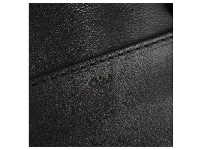 Chloé Borsa a mano in pelle Chloe Alice 2 in 1 Nero Oro Auth BA8652V D'oro - vista 19