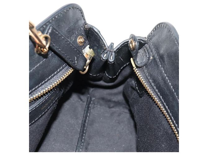 Chloé Borsa a mano in pelle Chloe Alice 2 in 1 Nero Oro Auth BA8652V D'oro - vista 23
