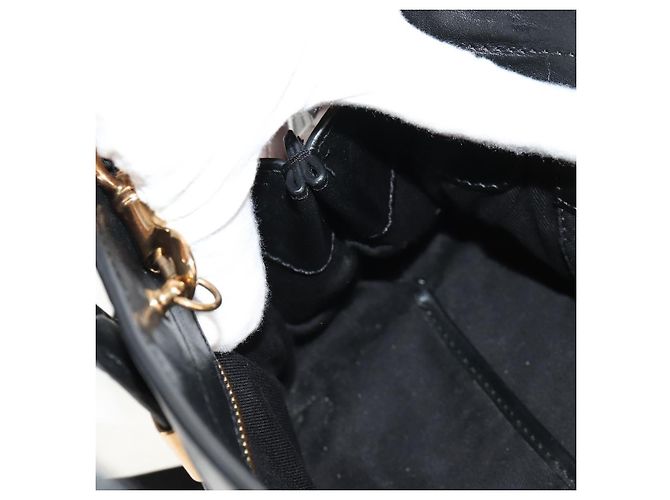 Chloé Borsa a mano in pelle Chloe Alice 2 in 1 Nero Oro Auth BA8652V D'oro - vista 24