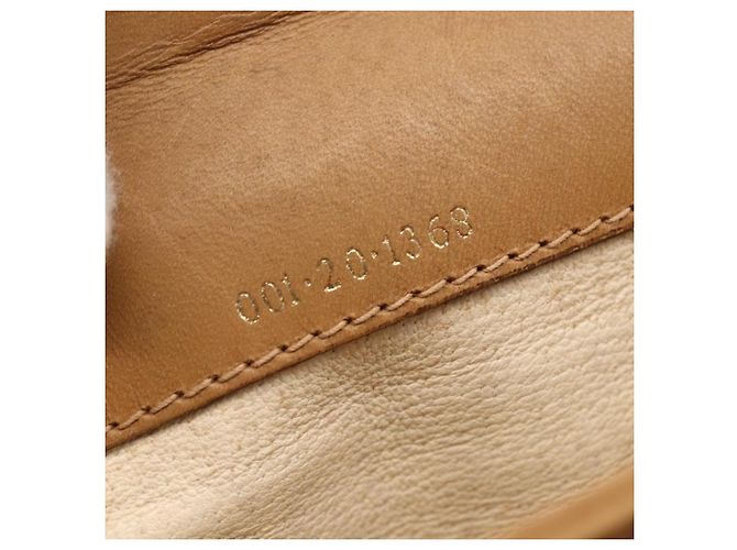 Gucci Borsa a Spalla Micro GG Supreme PVC Beige Oro 001 20 1368 Auth 156987 D'oro - vista 12