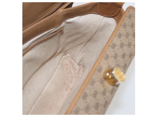 Gucci Borsa a Spalla Micro GG Supreme PVC Beige Oro 001 20 1368 Auth 156987 D'oro - vista 18
