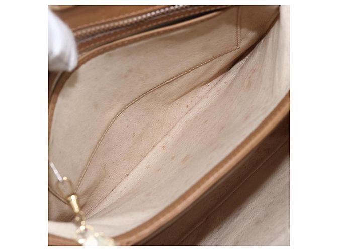 Gucci Borsa a Spalla Micro GG Supreme PVC Beige Oro 001 20 1368 Auth 156987 D'oro - vista 21
