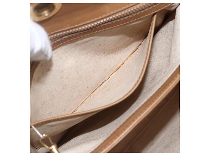 Gucci Borsa a Spalla Micro GG Supreme PVC Beige Oro 001 20 1368 Auth 156987 D'oro - vista 22