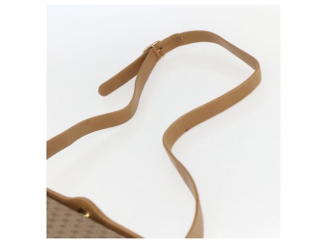 Gucci Borsa a Spalla Micro GG Supreme PVC Beige Oro 001 20 1368 Auth 156987 D'oro - vista 8