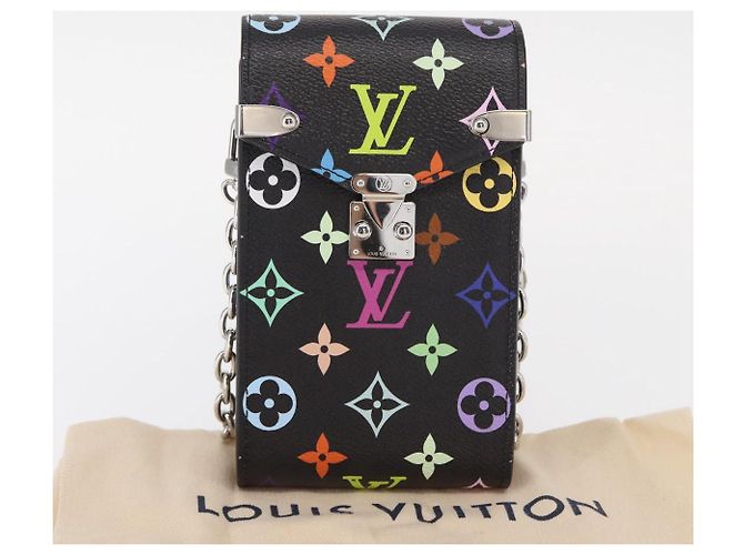 LOUIS VUITTON Pochette per Telefono Multicolore Monogram Metis Nera M14098 Auth 152288SM Nero - vista 12