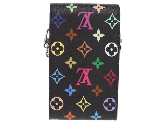 LOUIS VUITTON Pochette per Telefono Multicolore Monogram Metis Nera M14098 Auth 152288SM Nero - vista 2