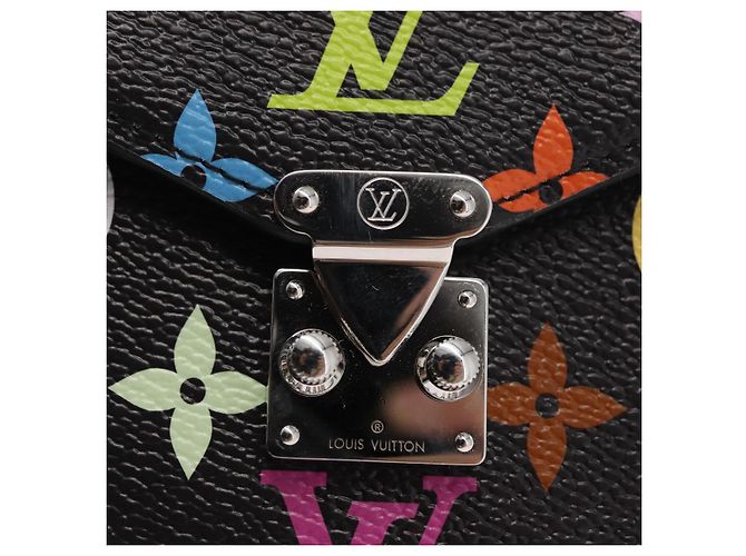 LOUIS VUITTON Pochette per Telefono Multicolore Monogram Metis Nera M14098 Auth 152288SM Nero - vista 20
