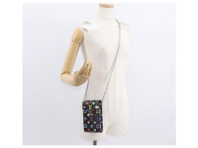 LOUIS VUITTON Pochette per Telefono Multicolore Monogram Metis Nera M14098 Auth 152288SM Nero - vista 23