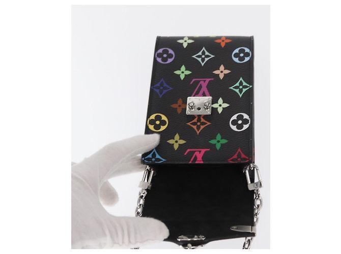 LOUIS VUITTON Pochette per Telefono Multicolore Monogram Metis Nera M14098 Auth 152288SM Nero - vista 9