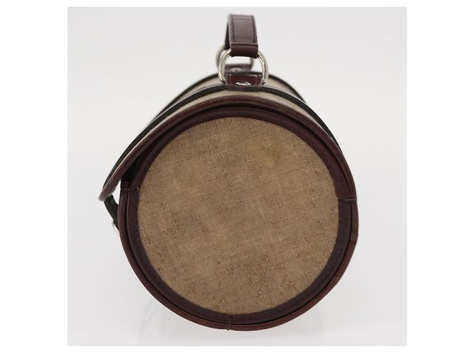 CHANEL Handtasche aus beschichtetem Canvas Beige Silber CC Auth bs31502 - Ansicht 3