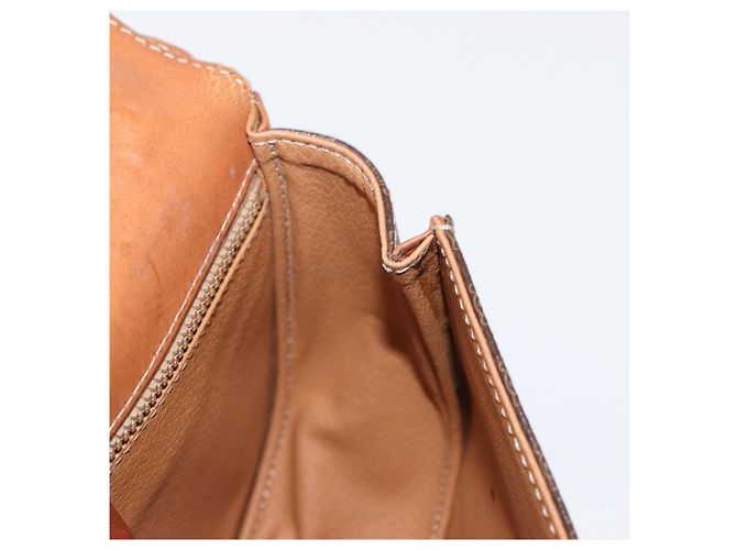Céline Borsa a mano in tela Macadam CELINE in pelle PVC marrone oro Auth 157765 D'oro - vista 21