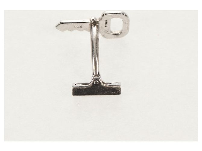 LOUIS VUITTON Manschettenknopf Cadena Eclet Schloss Ag925 Silber Auth 143056M - Ansicht 18