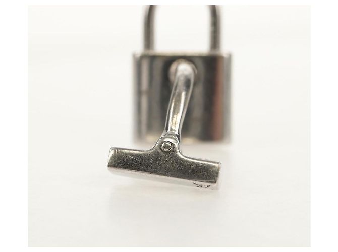 LOUIS VUITTON Manschettenknopf Cadena Eclet Schloss Ag925 Silber Auth 143056M - Ansicht 4