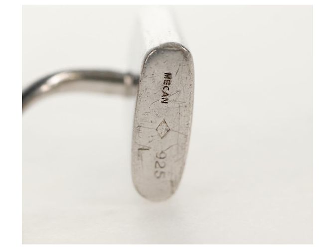 LOUIS VUITTON Manschettenknopf Cadena Eclet Schloss Ag925 Silber Auth 143056M - Ansicht 9