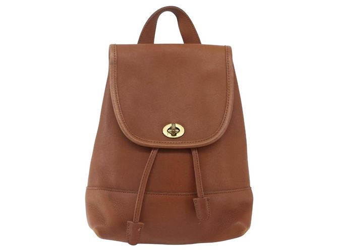 Coach Zaino in pelle marrone oro Auth am9891 D'oro - vista 13