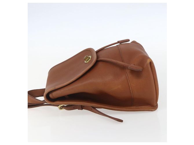 Coach Zaino in pelle marrone oro Auth am9891 D'oro - vista 3