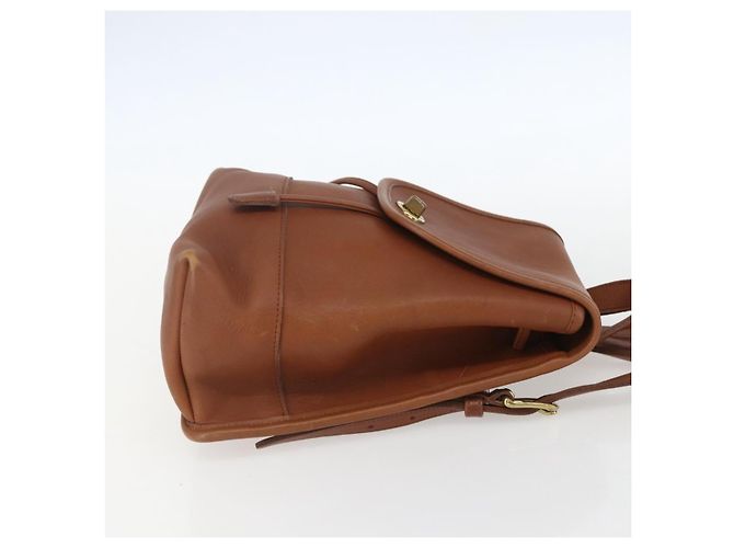 Coach Zaino in pelle marrone oro Auth am9891 D'oro - vista 4