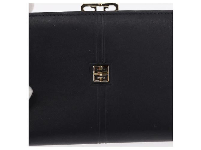 GIVENCHY Long Wallet Leather Black Auth 153774V - view 12