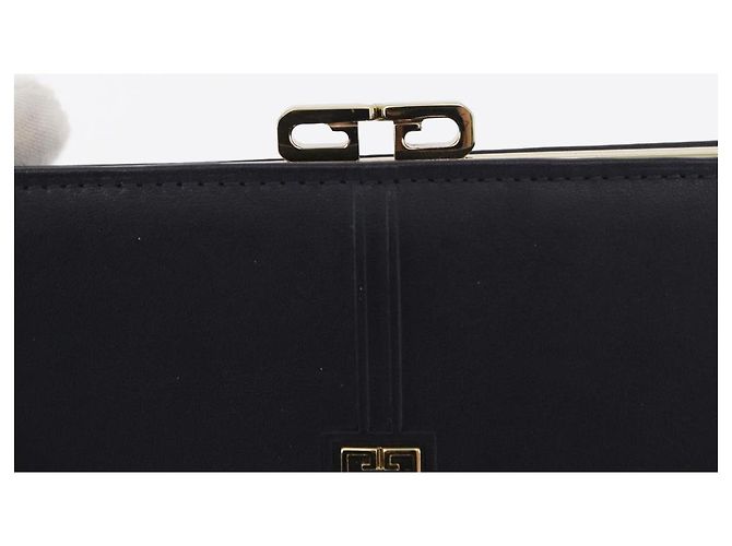 GIVENCHY Long Wallet Leather Black Auth 153774V - view 13