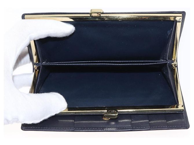 GIVENCHY Long Wallet Leather Black Auth 153774V - view 17