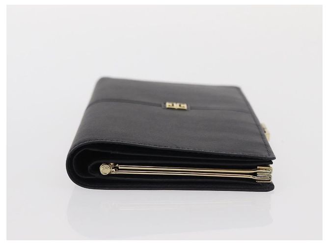 GIVENCHY Long Wallet Leather Black Auth 153774V - view 4