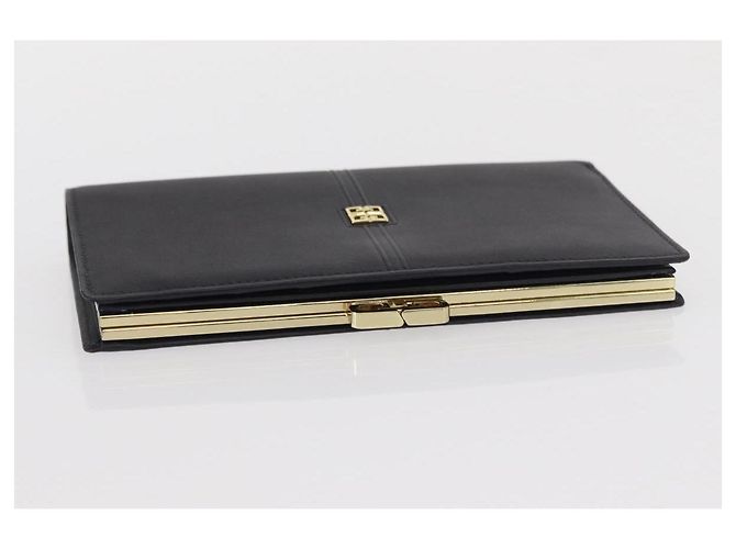 GIVENCHY Long Wallet Leather Black Auth 153774V - view 6