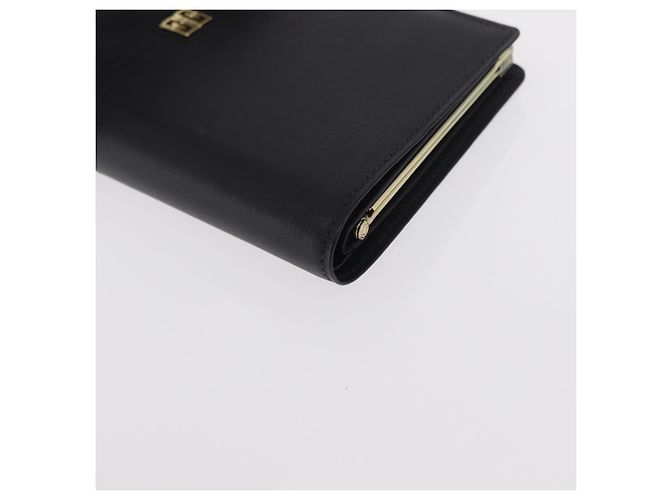 GIVENCHY Long Wallet Leather Black Auth 153774V - view 9