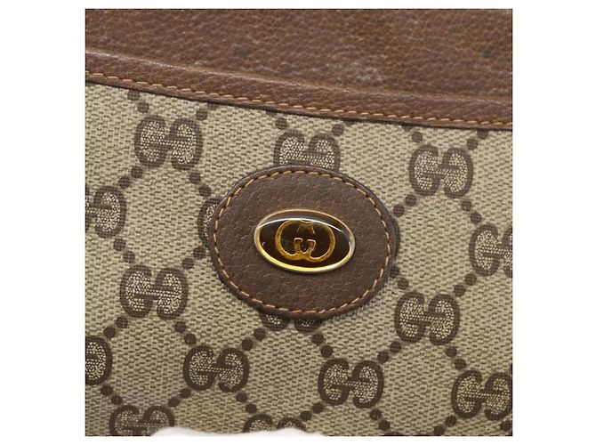 Gucci Borsa a Spalla GG Supreme PVC Beige 904 02 020 Auth 156924 - vista 14
