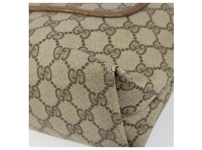 Borsa tote Gucci GG Supreme Web Sherry Line in PVC beige e rosso 39 02 003 Auth BA8627 - vista 10