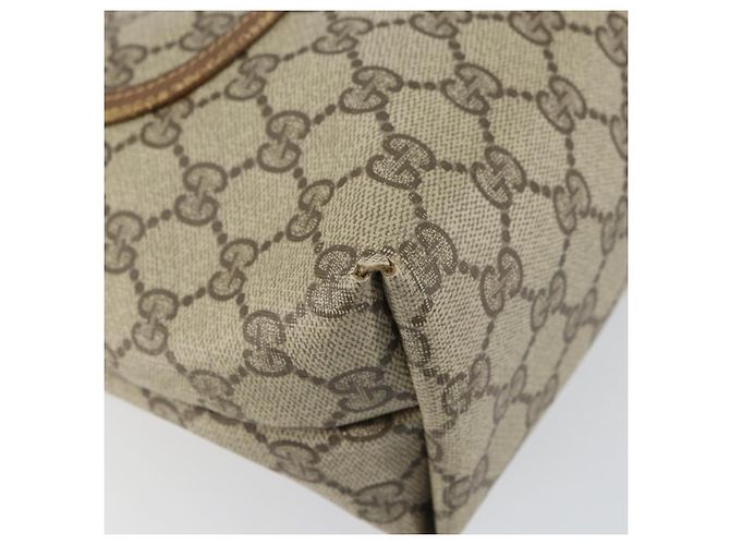 Borsa tote Gucci GG Supreme Web Sherry Line in PVC beige e rosso 39 02 003 Auth BA8627 - vista 11