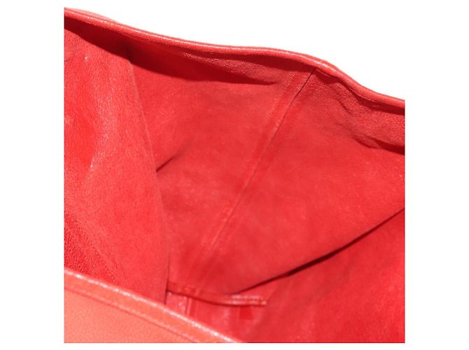 Borsa Tote Camelia a Catena CHANEL Pelle Caviar Rossa Argento CC Auth 142099V Rosso - vista 23